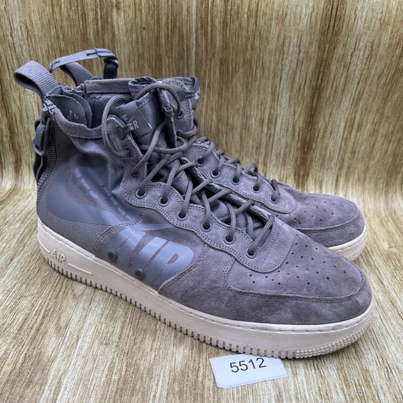 Nike SF Air Force 1 Mid Men's Size 13 Gunsmoke‎ Suede Sneakers Shoes 917753-007 - Picture 10 of 10
